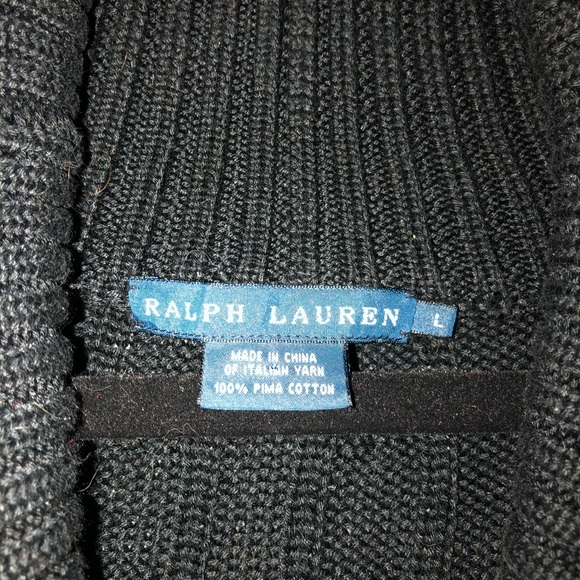 Ralph Lauren button down sweater 100% pima cotton - Picture 3 of 3